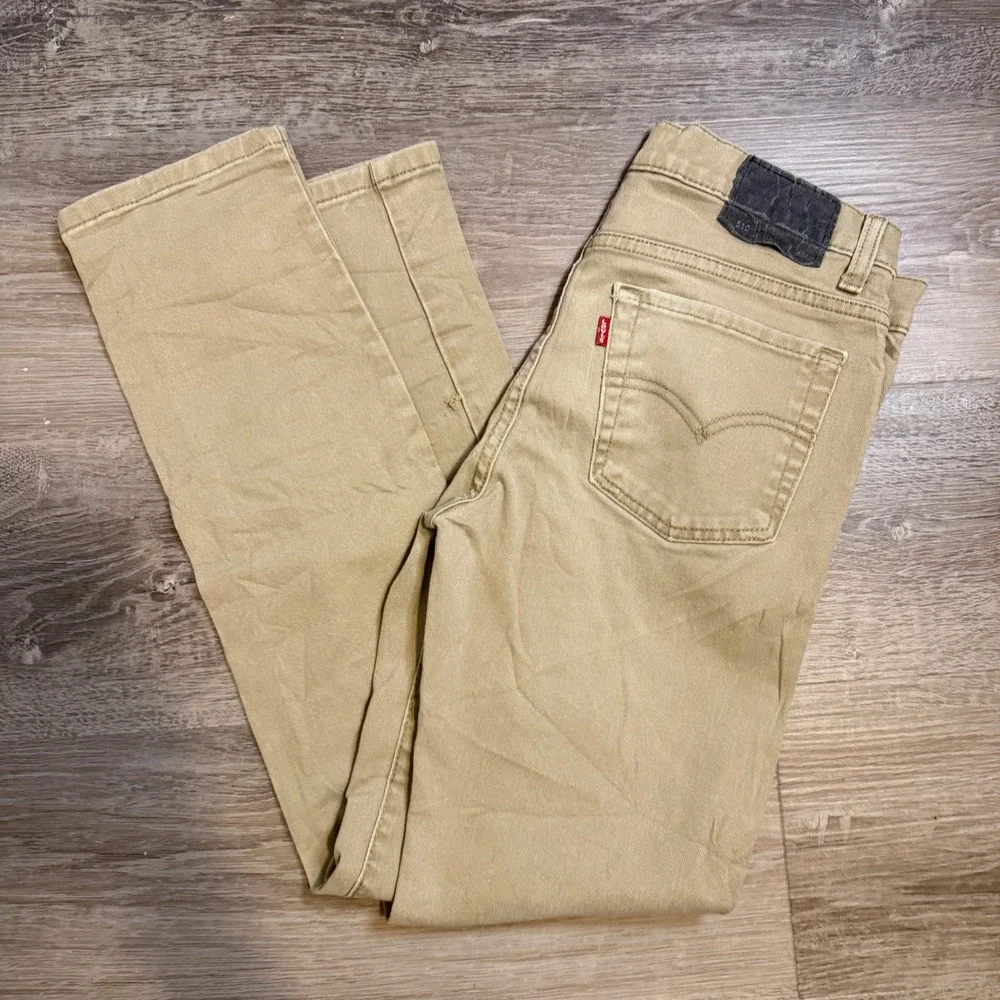 Levi's 510 Skinny Fit Khaki Tan Jeans Mens W29 L29 Cotton Blend